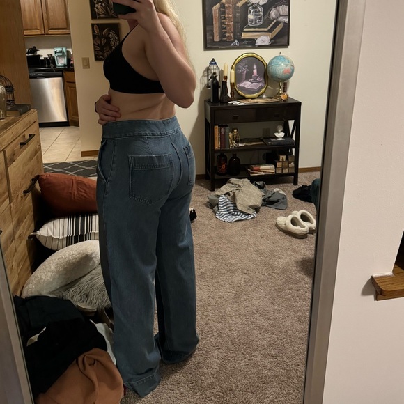 Express Wide Leg Jeans NWOT - Picture 2 of 6